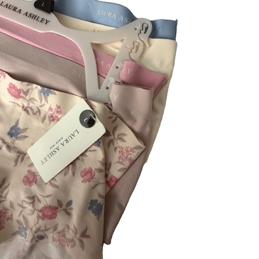 Laura Ashley Women's 5 Packs LS4063 Super Soft No Show Briefs Panties Size L New - Picture 3 of 10